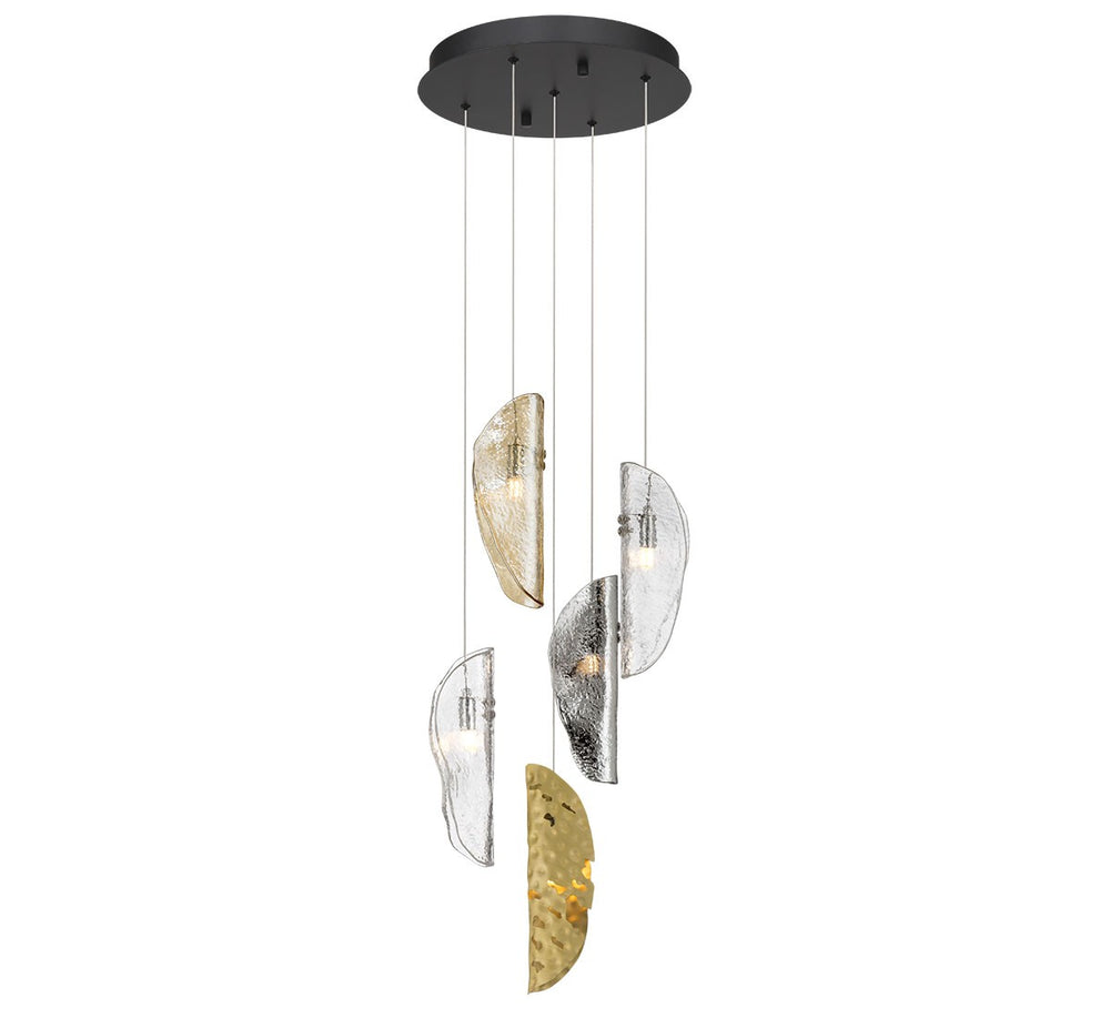 Lib & Co. Canada - LED Chandelier - Sorrento - Black- Union Lighting Luminaires Decor