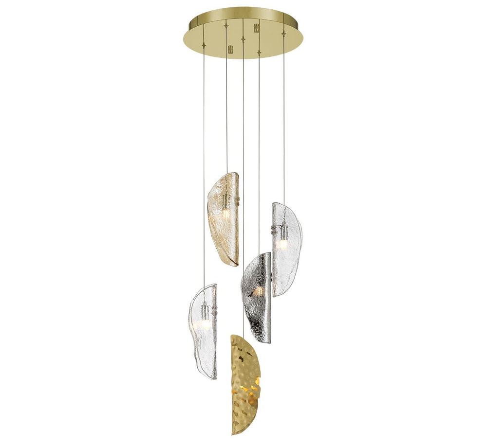 Lib & Co. Canada - LED Chandelier - Sorrento - Gold- Union Lighting Luminaires Decor