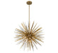 Lib & Co. Canada - Seven Light Chandelier - Pragma - Soft brass- Union Lighting Luminaires Decor