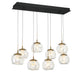 Lib & Co. Canada - LED Chandelier - Camerino - Matte black- Union Lighting Luminaires Decor