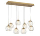 Lib & Co. Canada - LED Chandelier - Camerino - Painted antique brass- Union Lighting Luminaires Decor
