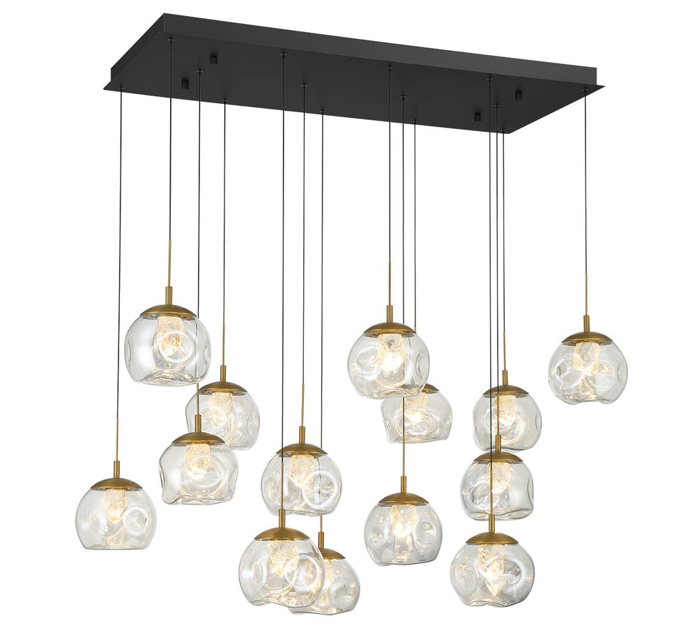 Lib & Co. Canada - LED Chandelier - Camerino - Matte black- Union Lighting Luminaires Decor