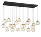 Lib & Co. Canada - LED Chandelier - Camerino - Matte black- Union Lighting Luminaires Decor