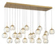 Lib & Co. Canada - LED Chandelier - Camerino - Painted antique brass- Union Lighting Luminaires Decor
