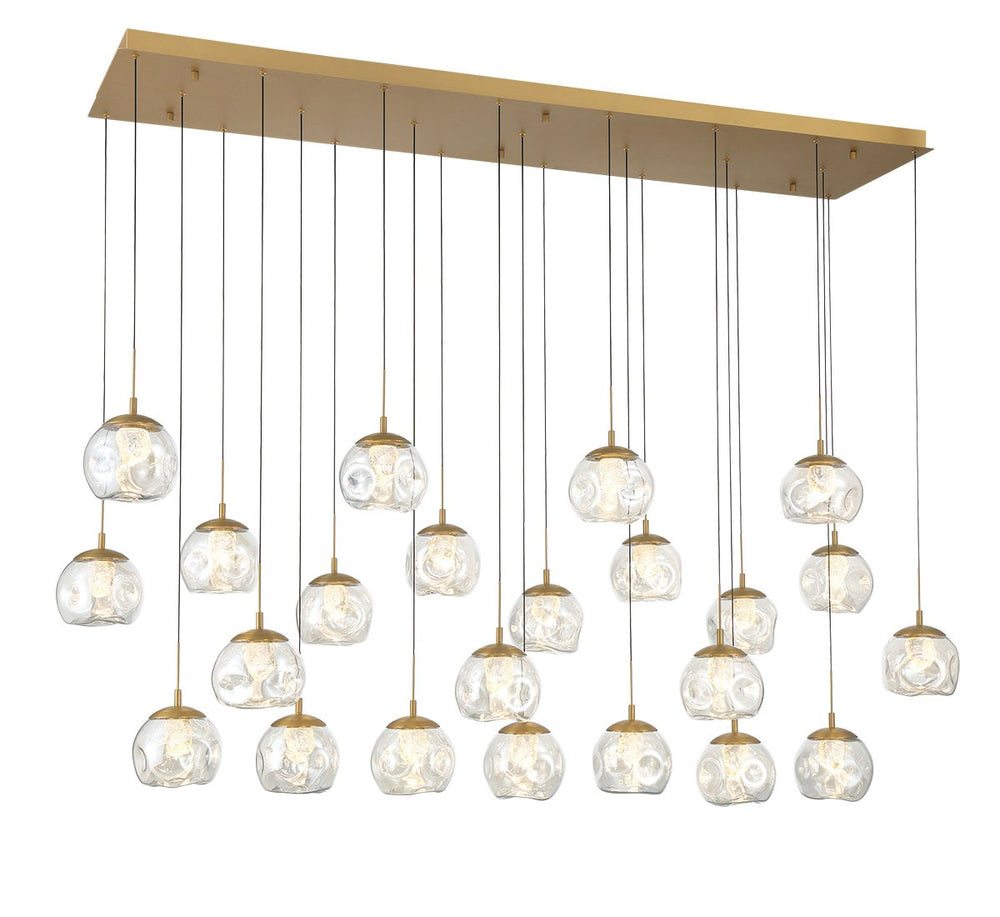 Lib & Co. Canada - LED Chandelier - Camerino - Painted antique brass- Union Lighting Luminaires Decor