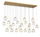 Lib & Co. Canada - LED Chandelier - Camerino - Painted antique brass- Union Lighting Luminaires Decor