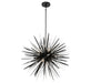 Lib & Co. Canada - Seven Light Chandelier - Pragma - Metallic black- Union Lighting Luminaires Decor