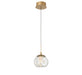 Lib & Co. Canada - LED Pendant - Camerino - Painted antique brass- Union Lighting Luminaires Decor