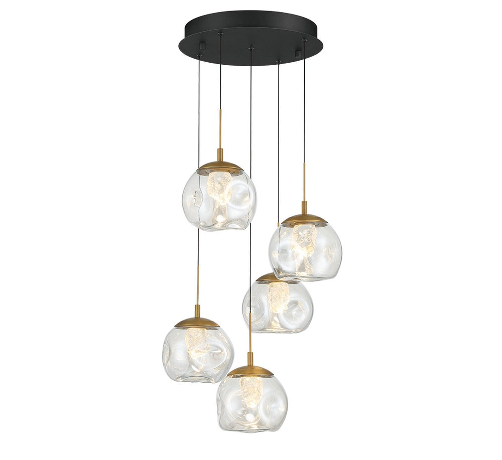 Lib & Co. Canada - LED Chandelier - Camerino - Matte black- Union Lighting Luminaires Decor