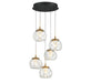 Lib & Co. Canada - LED Chandelier - Camerino - Matte black- Union Lighting Luminaires Decor