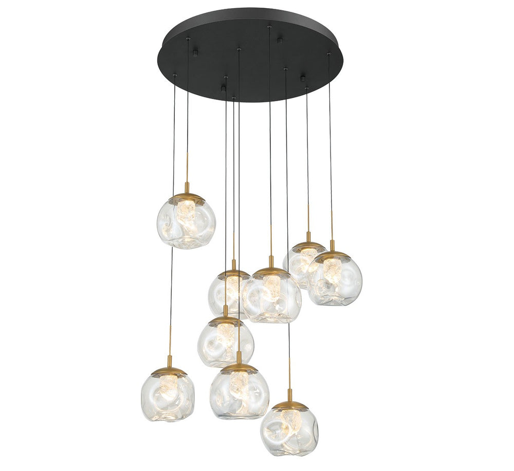 Lib & Co. Canada - LED Chandelier - Camerino - Matte black- Union Lighting Luminaires Decor