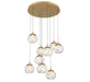 Lib & Co. Canada - LED Chandelier - Camerino - Painted antique brass- Union Lighting Luminaires Decor