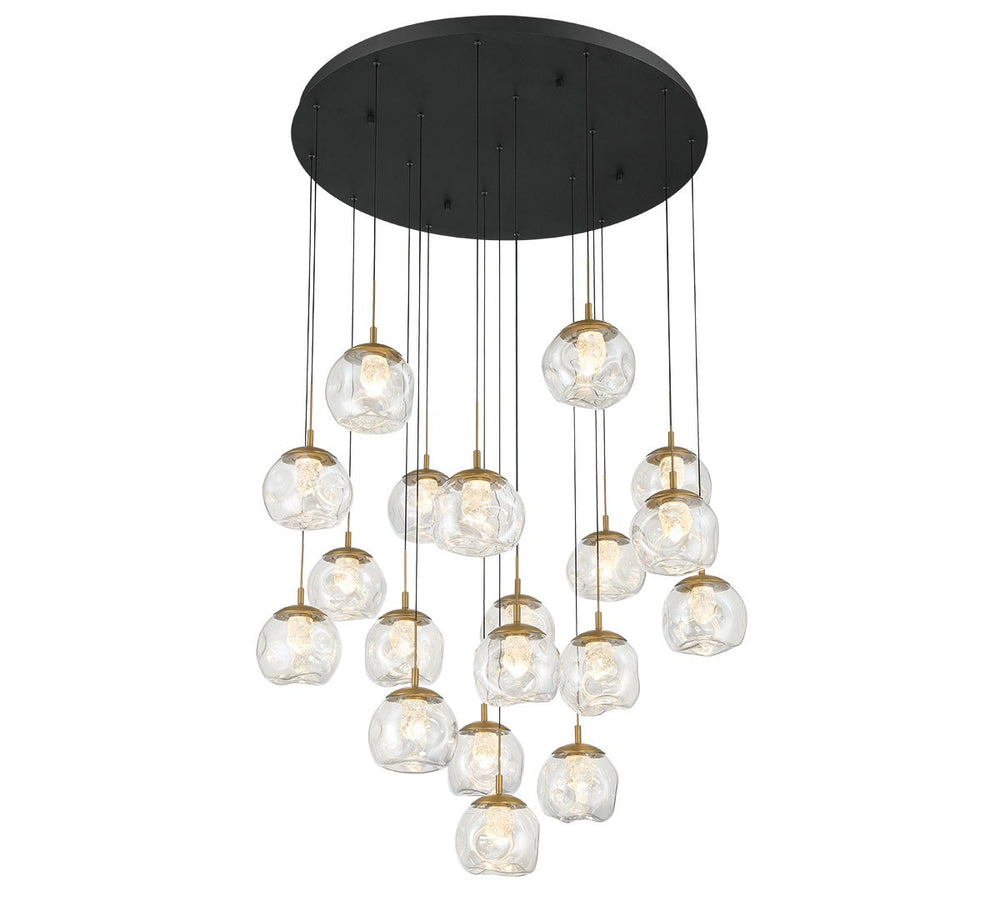 Lib & Co. Canada - LED Chandelier - Camerino - Matte black- Union Lighting Luminaires Decor