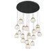 Lib & Co. Canada - LED Chandelier - Camerino - Matte black- Union Lighting Luminaires Decor