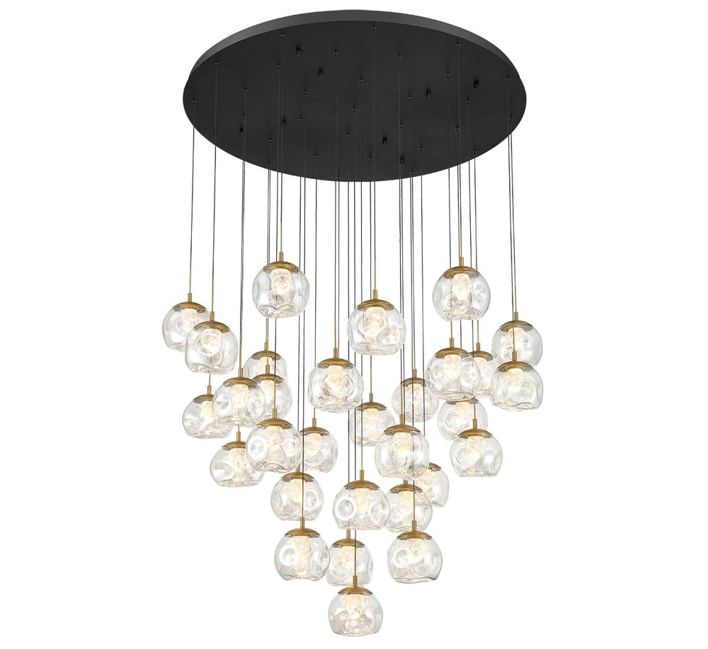 Lib & Co. Canada - LED Chandelier - Camerino - Matte black- Union Lighting Luminaires Decor