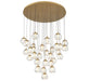 Lib & Co. Canada - LED Chandelier - Camerino - Painted antique brass- Union Lighting Luminaires Decor
