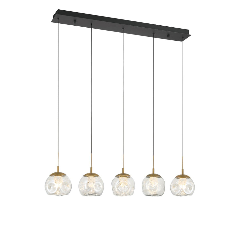 Lib & Co. Canada - LED Chandelier - Camerino - Matte black- Union Lighting Luminaires Decor