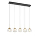 Lib & Co. Canada - LED Chandelier - Camerino - Matte black- Union Lighting Luminaires Decor
