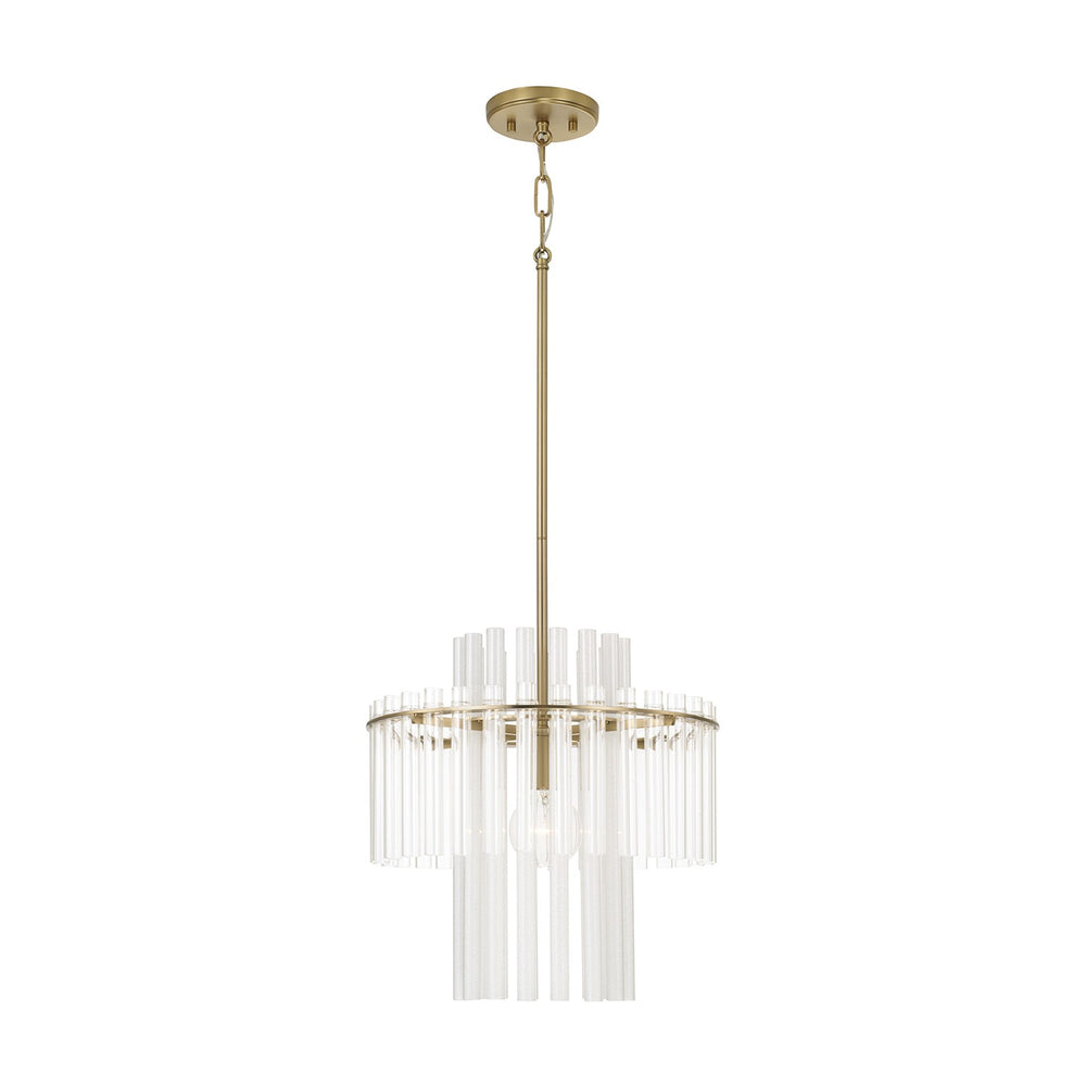 Capital Lighting - One Light Pendant - Blair - Aged Brass- Union Lighting Luminaires Decor