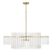 Capital Lighting - Six Light Pendant - Blair - Aged Brass- Union Lighting Luminaires Decor