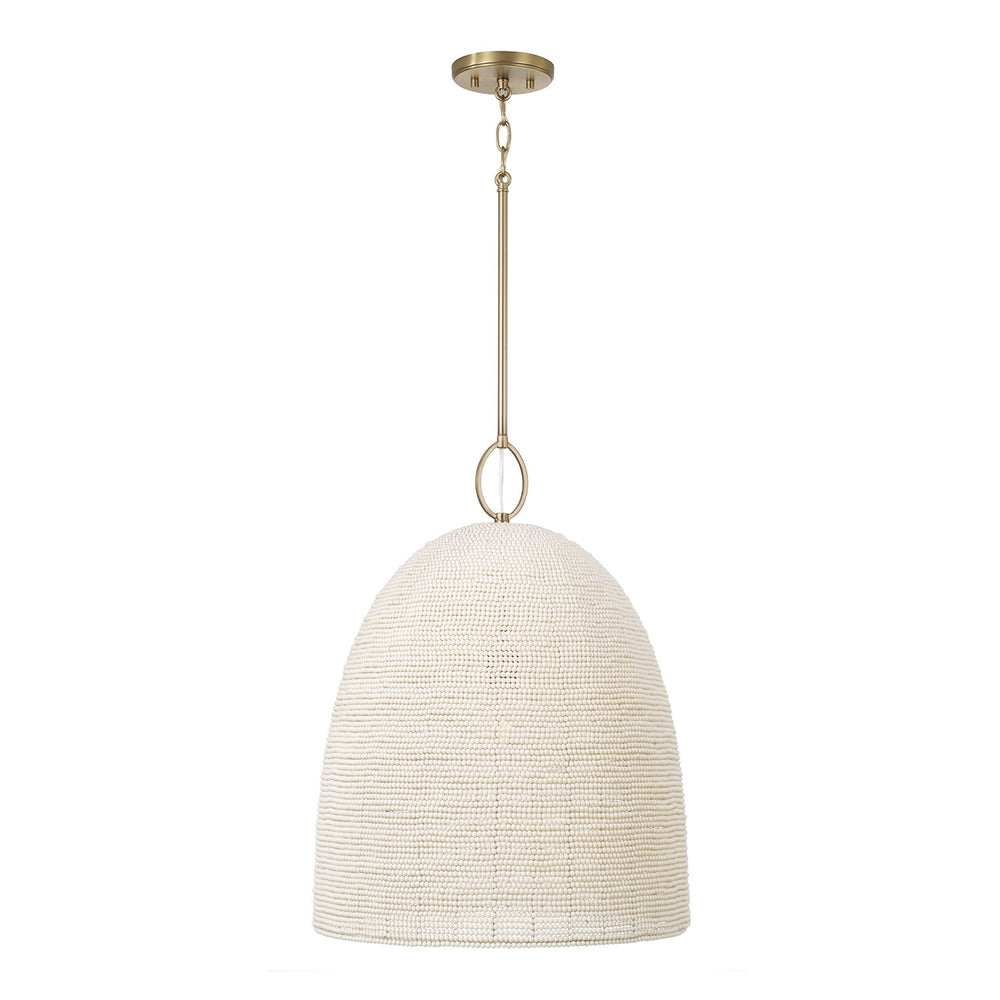 Capital Lighting - One Light Pendant - Natalia - Aged Brass- Union Lighting Luminaires Decor