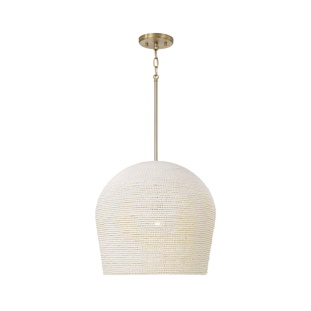 Capital Lighting - One Light Pendant - Natalia - Aged Brass- Union Lighting Luminaires Decor