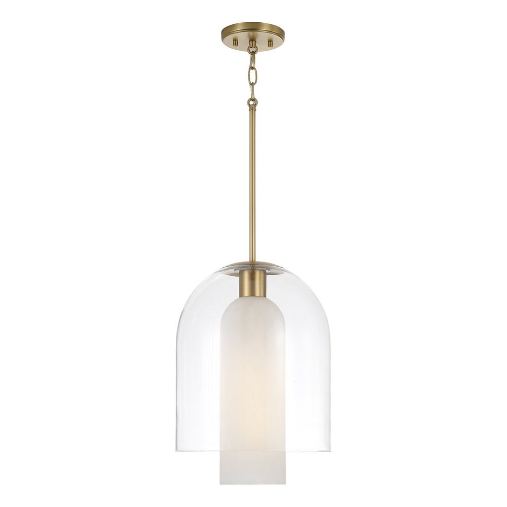 Capital Lighting - One Light Pendant - Liz - Aged Brass- Union Lighting Luminaires Decor