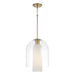 Capital Lighting - One Light Pendant - Liz - Aged Brass- Union Lighting Luminaires Decor