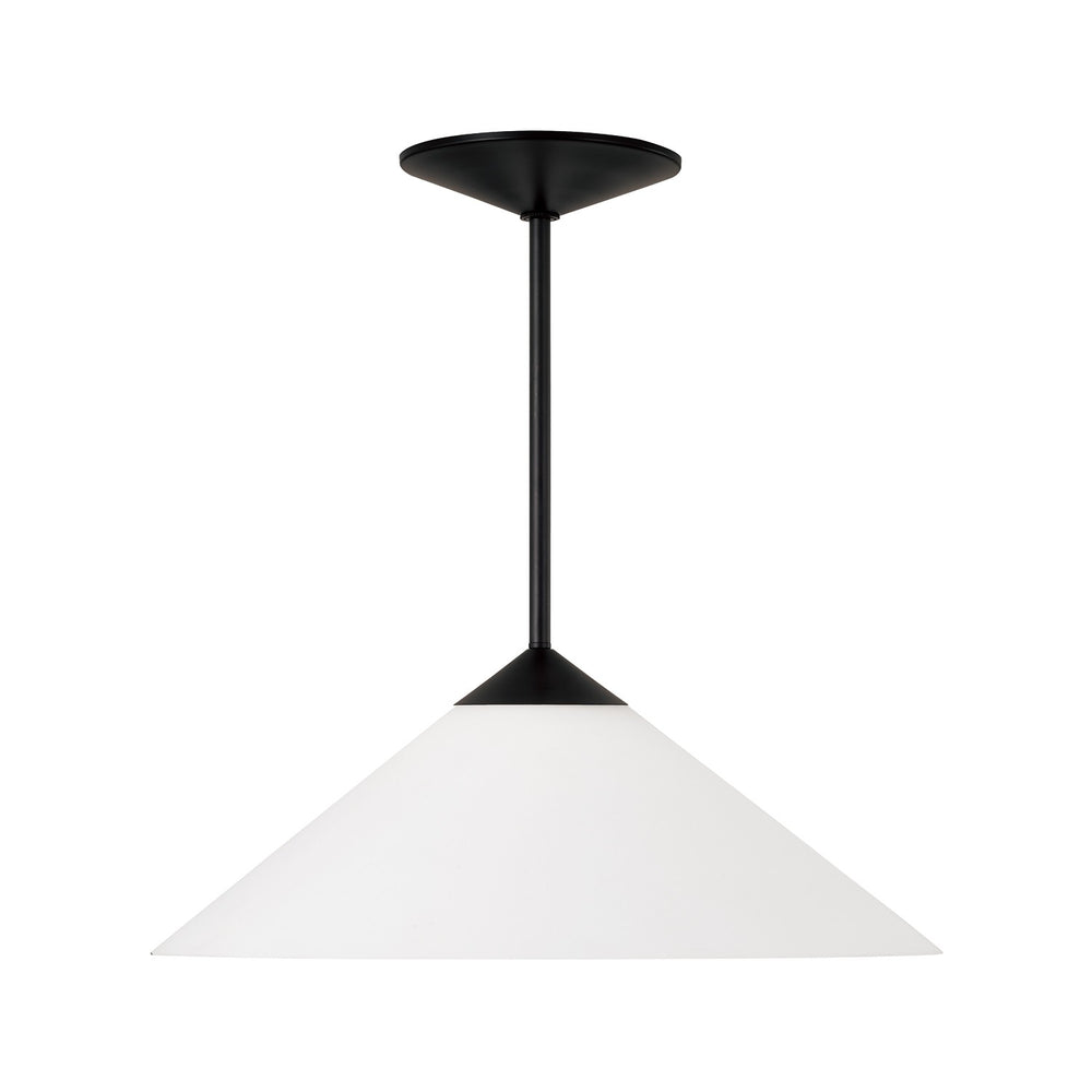 Capital Lighting - One Light Pendant - Gatsby - Matte Black- Union Lighting Luminaires Decor