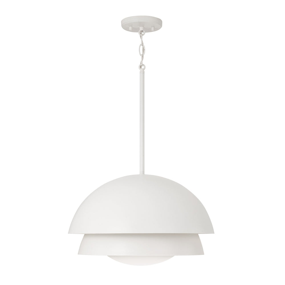 Capital Lighting - One Light Pendant - Jensen - Matte White- Union Lighting Luminaires Decor