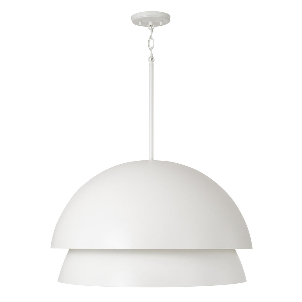 Capital Lighting - One Light Pendant - Jensen - Matte White- Union Lighting Luminaires Decor
