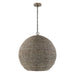 Capital Lighting - One Light Pendant - Morada - Aegean Grey and Dark Brass- Union Lighting Luminaires Decor