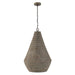 Capital Lighting - One Light Pendant - Morada - Aegean Grey and Dark Brass- Union Lighting Luminaires Decor
