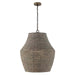 Capital Lighting - One Light Pendant - Morada - Aegean Grey and Dark Brass- Union Lighting Luminaires Decor