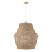 Capital Lighting - One Light Pendant - Morada - Light Fawn and Matte Brass- Union Lighting Luminaires Decor