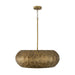 Capital Lighting - Four Light Pendant - Dorian - Burnished Patinaed Brass- Union Lighting Luminaires Decor