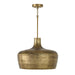 Capital Lighting - One Light Pendant - Myriah - Tibetan Hammered Brass- Union Lighting Luminaires Decor