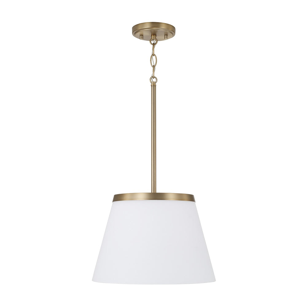Capital Lighting - One Light Pendant - Drake - Aged Brass- Union Lighting Luminaires Decor