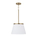 Capital Lighting - One Light Pendant - Drake - Aged Brass- Union Lighting Luminaires Decor