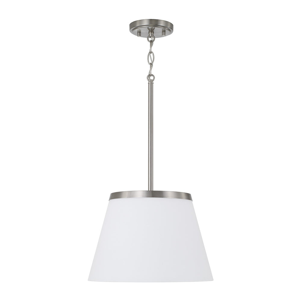 Capital Lighting - One Light Pendant - Drake - Brushed Nickel- Union Lighting Luminaires Decor