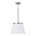Capital Lighting - One Light Pendant - Drake - Brushed Nickel- Union Lighting Luminaires Decor