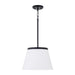 Capital Lighting - One Light Pendant - Drake - Matte Black- Union Lighting Luminaires Decor