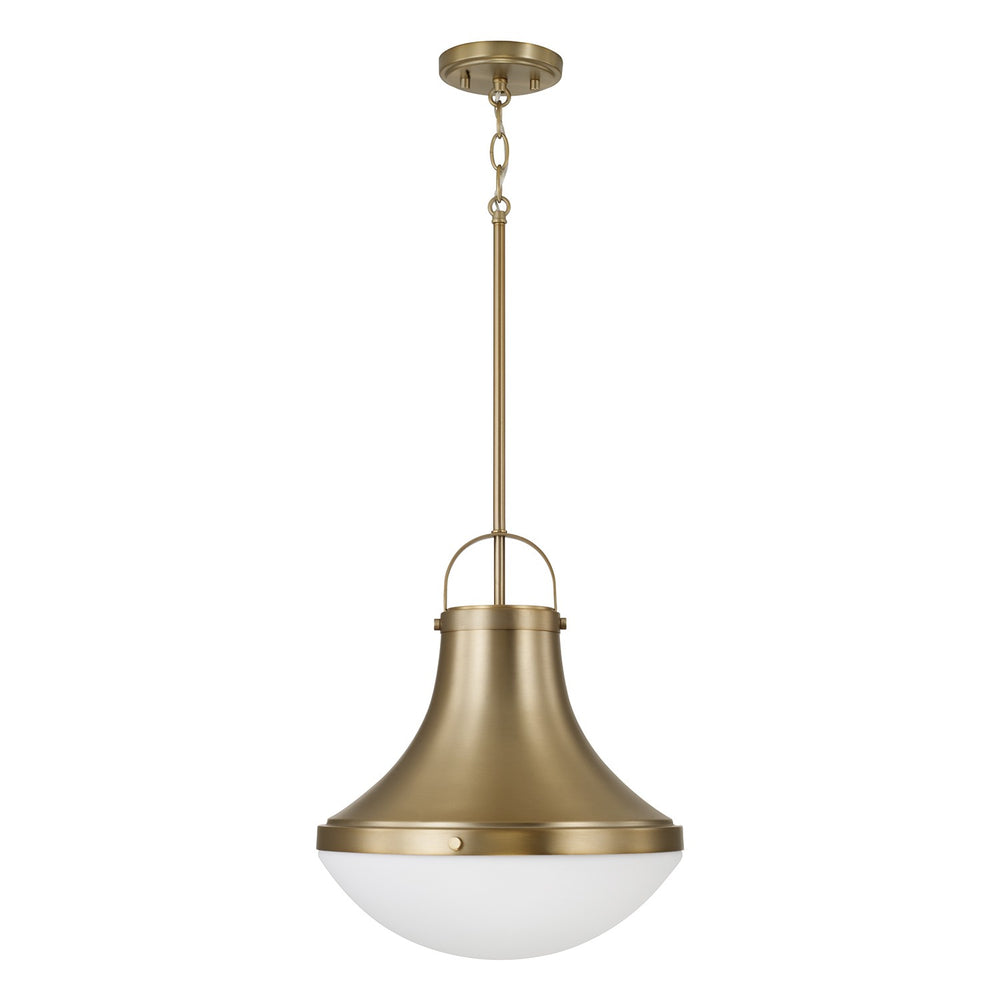 Capital Lighting - One Light Pendant - Arlo - Aged Brass- Union Lighting Luminaires Decor