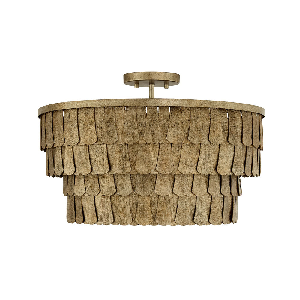 Capital Lighting - Four Light Pendant - Arden - Ancestral Gold- Union Lighting Luminaires Decor