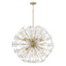Capital Lighting - Eight Light Chandelier - Emelie - Matte Brass- Union Lighting Luminaires Decor