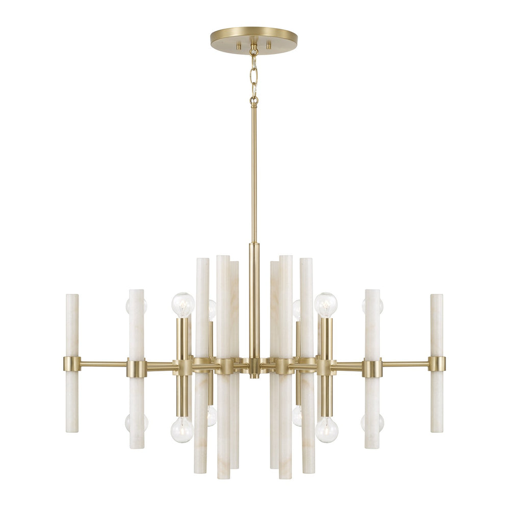 Capital Lighting - 12 Light Chandelier - Marlow - Matte Brass- Union Lighting Luminaires Decor