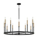 Capital Lighting - 12 Light Chandelier - Davis - Espresso and Brass- Union Lighting Luminaires Decor