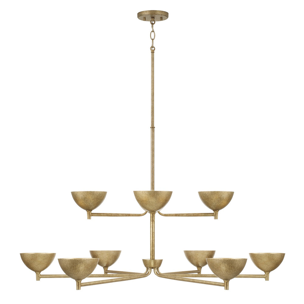 Capital Lighting - LED Chandelier - Francesca - Feathered Brass- Union Lighting Luminaires Decor
