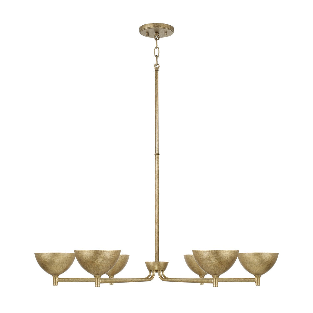 Capital Lighting - LED Chandelier - Francesca - Feathered Brass- Union Lighting Luminaires Decor