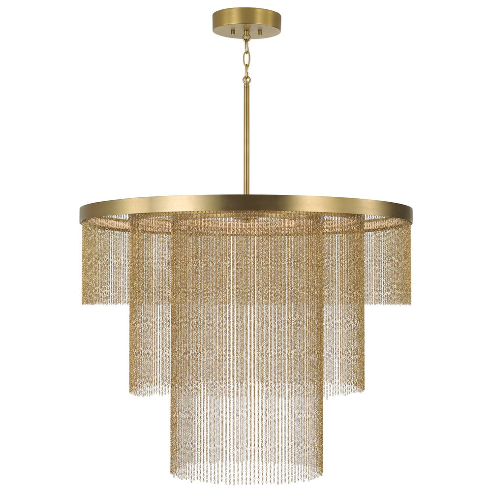Capital Lighting - LED Chandelier - Rae - Aged Brass- Union Lighting Luminaires Decor